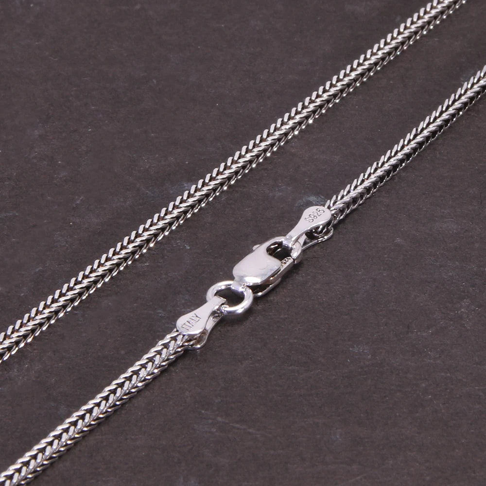 Foxtail Łańcuszek Srebro Sterling 925 - Rozmiary