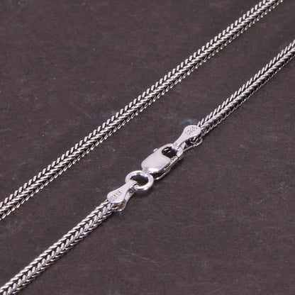 Foxtail Łańcuszek Srebro Sterling 925 - Rozmiary